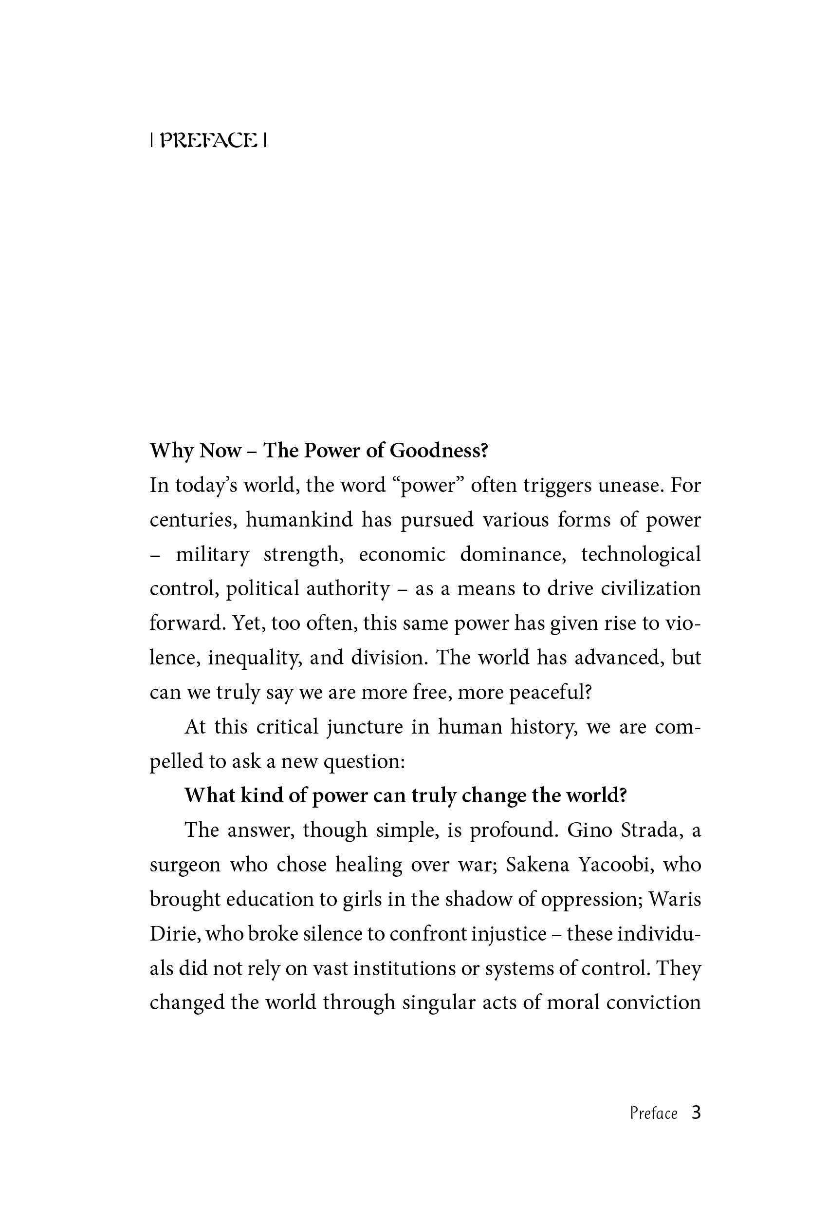 POWER OF GOOD: What It Takes to Build Sustainable Peace