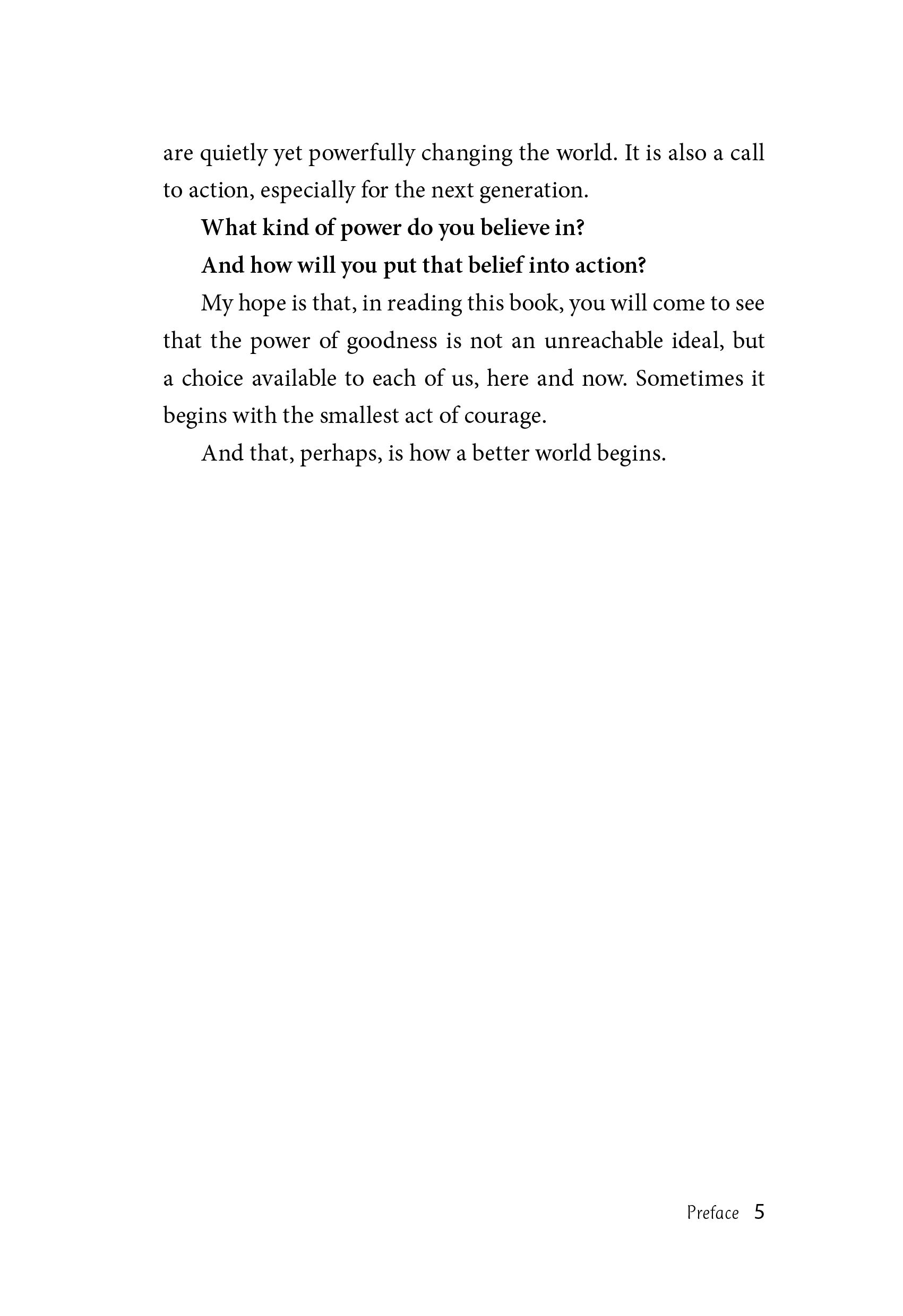 POWER OF GOOD: What It Takes to Build Sustainable Peace