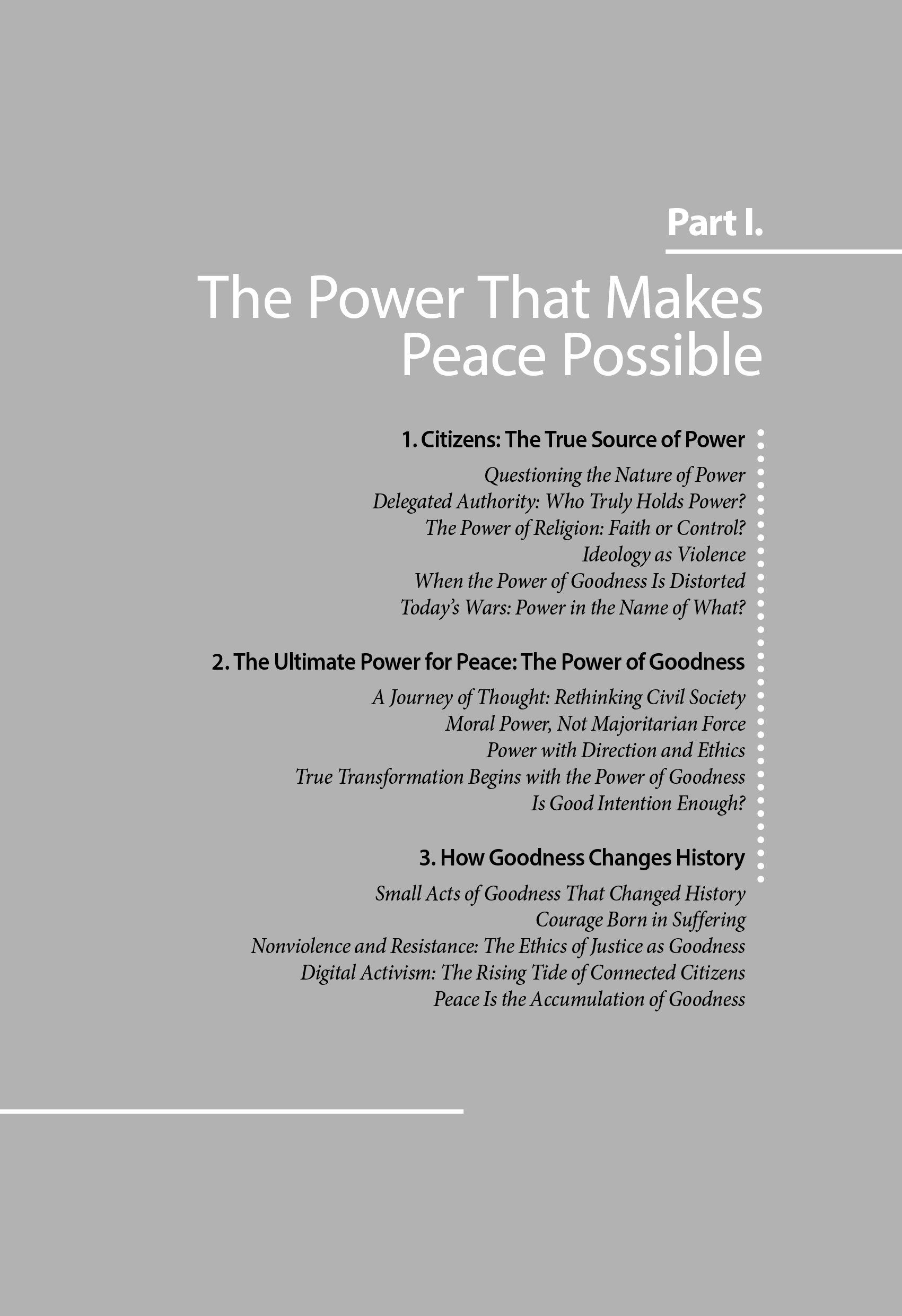 POWER OF GOOD: What It Takes to Build Sustainable Peace