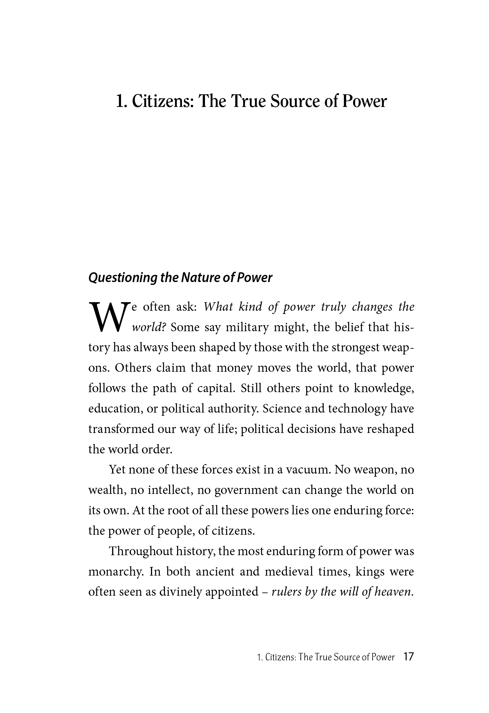 POWER OF GOOD: What It Takes to Build Sustainable Peace